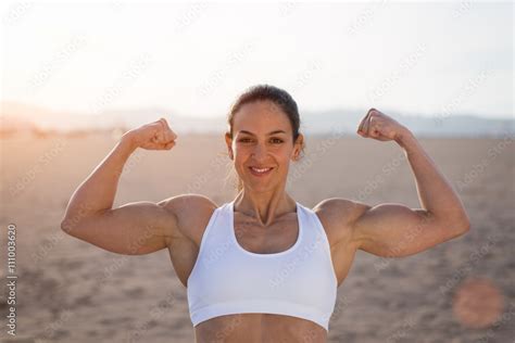 female biceps flex